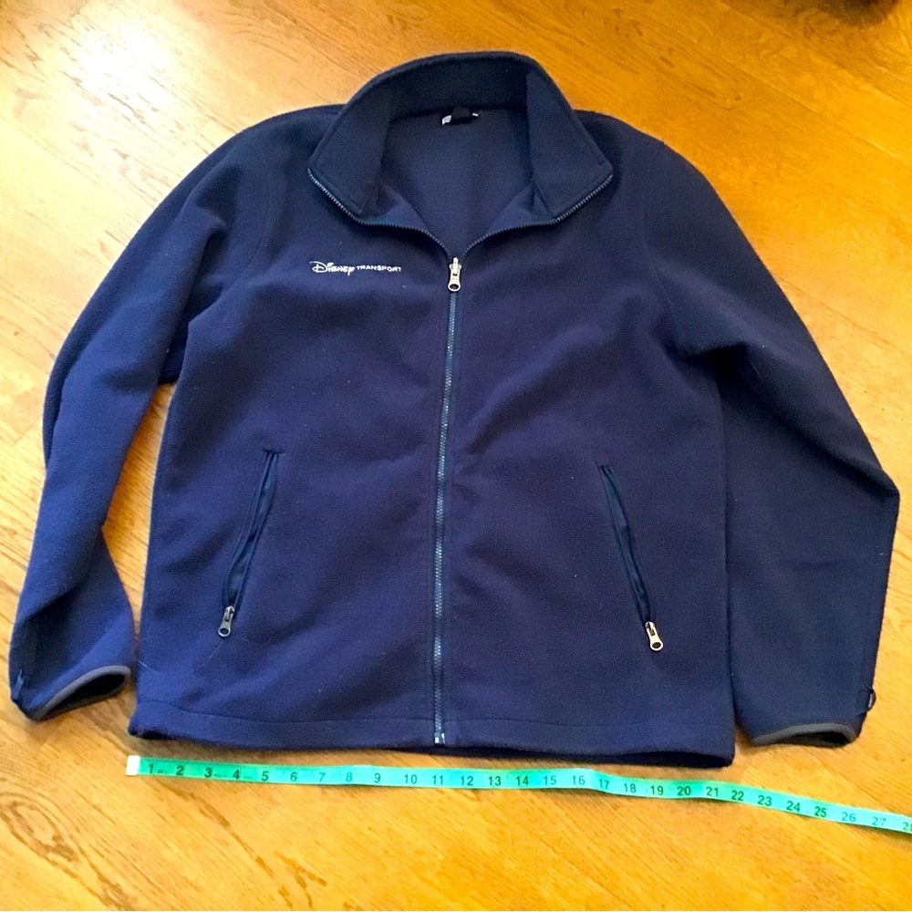 Disney World Transportation Navy Fleece Jacket … cast member exclusive